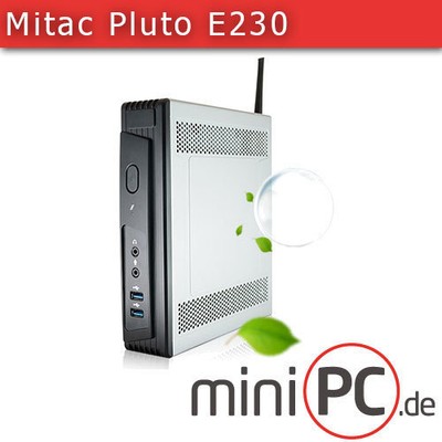 Mitac Pluto E230 MiniPC (Apollo Lake, 2x LAN, 2x RS232, Lüfterlos)