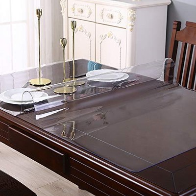 Multisize 1.5mm Thick Clear Pvc Table Cover Protector 40x108 Inch Vinyl Glass Ta