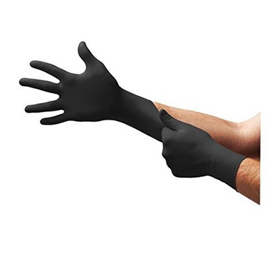 Micro Flex BD-1004-NPF Black Dragon Zero Pf Nitrile Exam Gloves - X-large