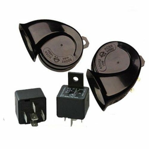 Coppia Tromba Trombe Elettromagnetiche Clacson Horn Auto Moto Impianto 12V