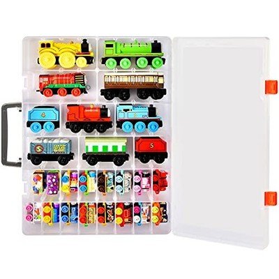 ALCYON Toy Organizer Storage Case Compatible with Thomas & Friends MINIS Engi...