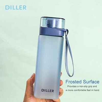 Designer Sports Water Bottle by Diller | 700mL/24oz | Frosted Design 