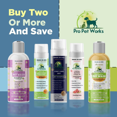 Oatmeal Dog Shampoo & Conditioner 17oz-5 in 1 Plant-Based Organic...