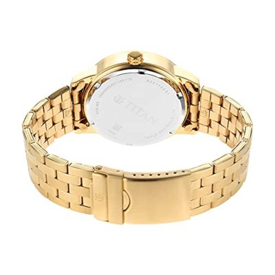 Pre-owned Titan Analog White Dial Men's Watch-np9441ym01/np9441ym01