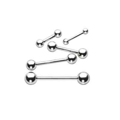 Stainless Steel Body Piercing Jewellery -Barbell Ring Labret BCR - 1.2mm + 1.6mm