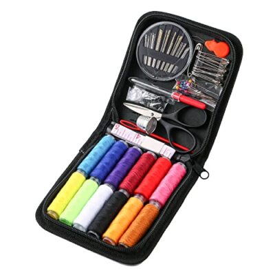 Kit da cucito portatile RFWIN, 72 pezzi, kit da cucito da viaggio con borsa, ide
