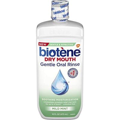 Biotene Mild Mint Moisturizing Gentle Oral Rinse Alcohol-Free for Dry Mouth 1...