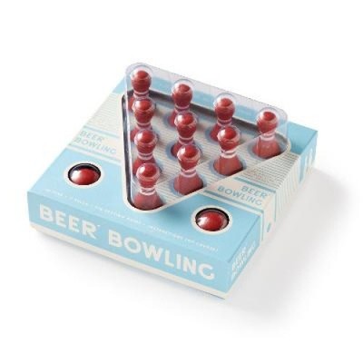 Beer Bowling Drinking Game Set by Galison Mudpuppy [Gift/Card] NEUF