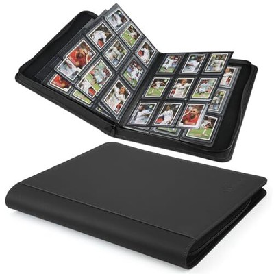 Toploader Binder,Toploader Hard Cases, 9-Pocket Pages Sleeves Hold up 288 Car...