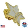 PinMart Year Service Award STAR Lapel Pin – Gold- and Silver-Plated Metal Workplace Reward Pin – 1-30 Years of Service Star Pins for Long Standing Employees or Volunteers