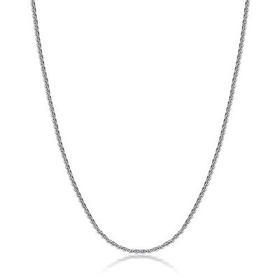 925 Sterling Silver Rope Chain for Women, 1.5mm Thick Silver Chain Necklaces ...