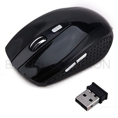 USB Receiver Adjustable DPI for PC Laptop Desktop & 24GHz Wireless Optical Mouse