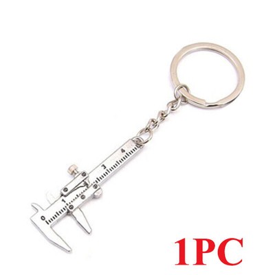 Useful Mini Vernier Caliper Tool Pendant Slider Jewelry Keychain Keyrings Gifts