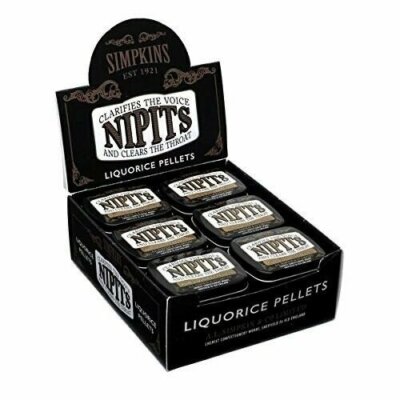 Simpkins Nipits Liquorice (Pure) 14g - 6 Pack - USA Seller - Ships Free