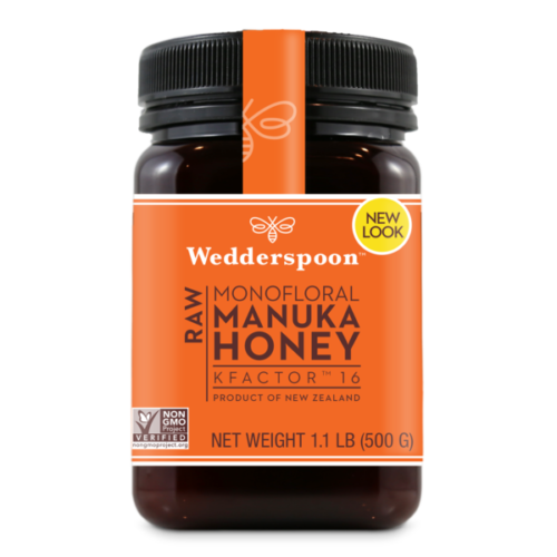 WEDDERSPOON NEW ZEALAND RAW MANUKA HONEY KFACTOR 16+ 1.1Lb 500g 17.6oz Kosher