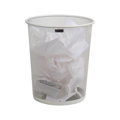 Network Collection Waste Paper Basket 4.5 Gallon Capacity Reinforced Solid Rim A