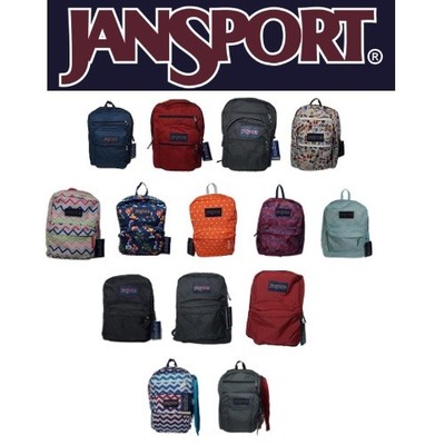 Jansport Backpack Various Styles Colors-Digital Student Big Student Superbreak