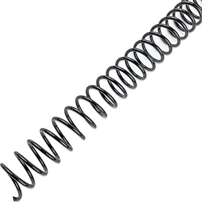 100 Pack,Plastic Spiral Binding Coils, 12mm(1/2''),90 1/2''(90 sheet capacity)