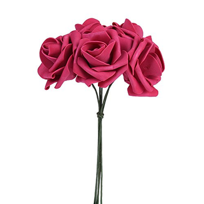 Febou Artificial Flowers, Real Touch Artificial Foam Roses Decoration DIY for