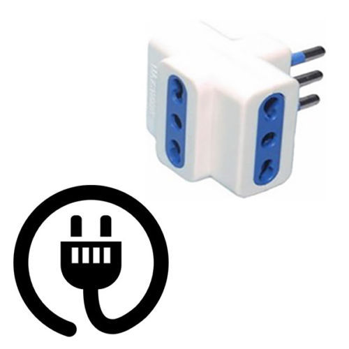 Adattatore Multipresa 10A 3 Presa 10/16A Bipasso 250V Max 1500W YL-025 moc