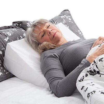 DMI Wedge Pillow to Support and Elevate Neck, Head and Back for Acid Reflux or