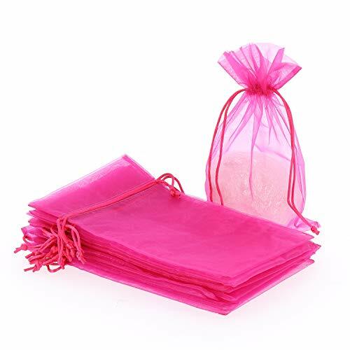 Sacchetti Per Regali Di Natale.30 Sacchetti Regalo In Organza Circa 15 X 25 Cm Per Regali Di Natale Pink Ebay