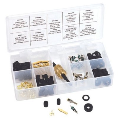 Mastercool 91335 Air Conditioner Master Charging Adapter Repair Kit, 126 Pieces
