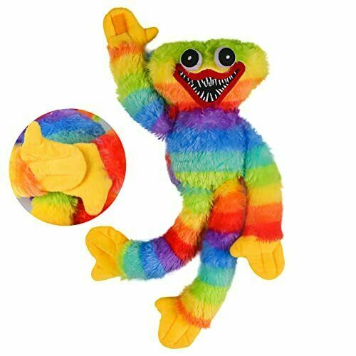 Pupazzo Peluche Huggy Wuggy Arcobaleno 40Cm Cotone Regalo Giocattolo Per Bambini