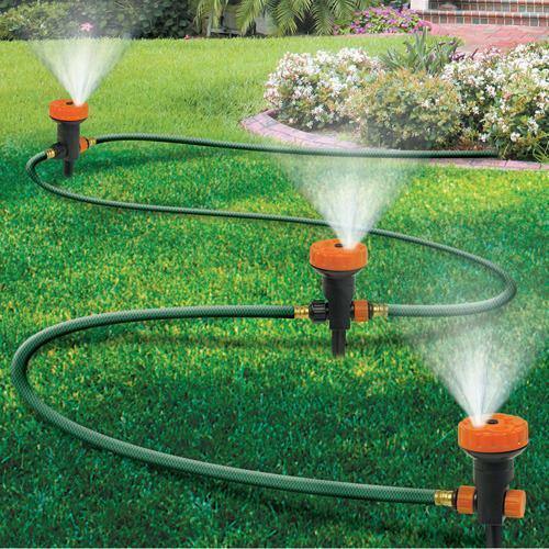 3 in 1 Portable Garden Sprinkler System with 5 Spray Settings