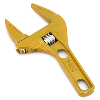 1668mm Large Opening Adjustable Wrench Lightweight Aluminum Alloy Short Handle B