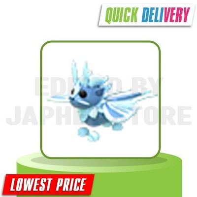 Adopt A pet from Me - No Potion Ice Moth Dragon - 100% Clean