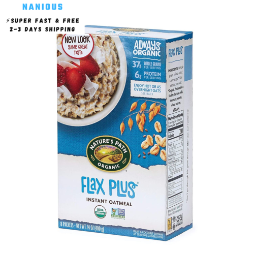 Nature's Path Flax Plus Instant Oatmeal, Healthy, 14 Ounce (Pack of 6)