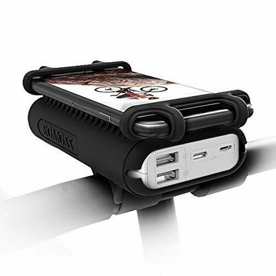 Fahrrad Handyhalter Mit Akkupack 10000mAh Powerbank für 4-5,5 Zoll Kompatibel