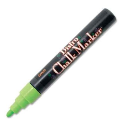 Marvy Uchida Bistro Chalk Marker Fluorescent Green Broad Point Office School Art