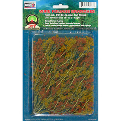 JTT Foliage Braches Mixed Fall - HO Scale Model Railroad Tree - #95521