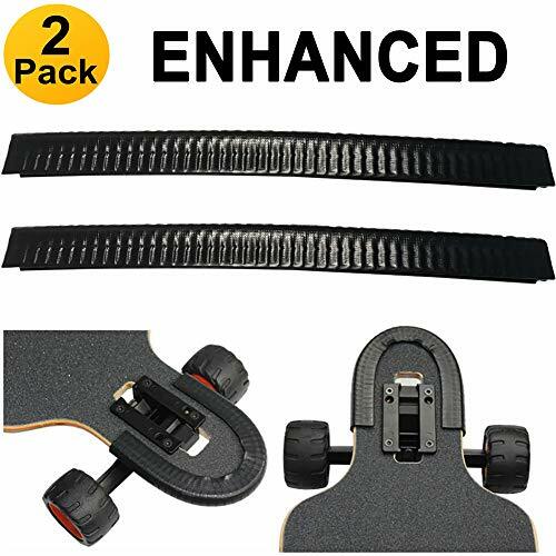 SENSIVO Longboards Skateboard Deck Guards Protector, Excellent Edge JET BLACK