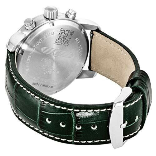 Pre-owned Zeppelin Watch 8680-4 Men's Green Analog Round Face 100th Anniversary Model..jp