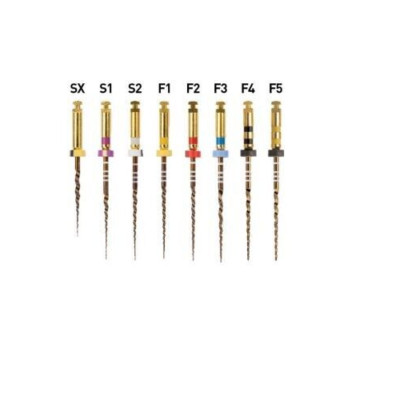 5 x F 1 Protaper Gold Files Rotary 6 Files F 1 / 21mm Refill Pack