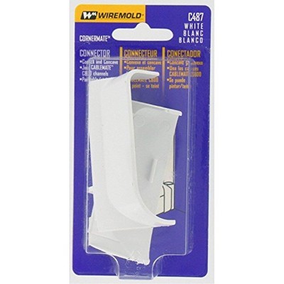UPC 086698000089 product image for Wiremold C487 Cornermate Connector, White Lot Of 6 | upcitemdb.com