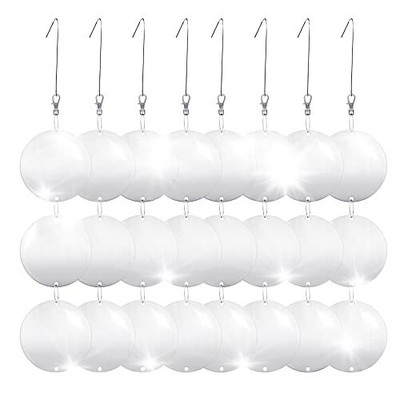 Reflective Bird Scare Discs Set, 24PCS Large Double-Sided Bird Deterrents for...