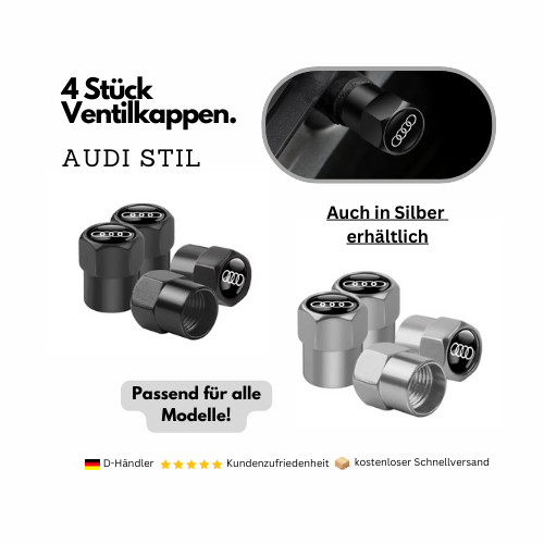 4 Stk. Ventilkappen Im Audi Stil - Passend FÃ¼R Alle Modelle - Neu