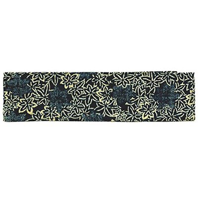 Japanese Hachimaki Headband Martial Arts Cotton Navy Momiji Maple Made in Japan