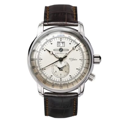 Pre-owned Zeppelin Special Edition 100 Years 100th Anniversary Quartz Dual Time 7640-1n Jp