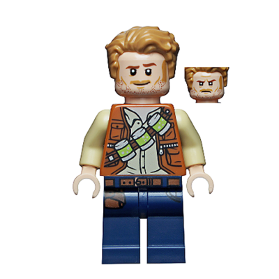 NEW LEGO Figure Jurassic World Owen Grady Canisters 75939