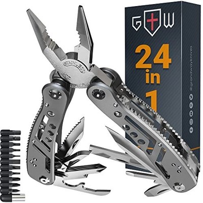 Multi Tool Pliers 24-in-1 Multi-Purpose Pocket Knife for Outdoor Camping Fishing