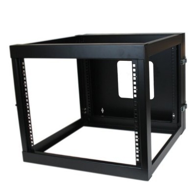 StarTech.com 8U 22in Depth Hinged Open Frame Wallmount Server Rack (RK819WALLOH)
