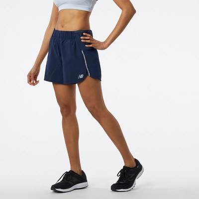 

Женские шорты New Balance с принтом для бега 5 дюймов, Синий