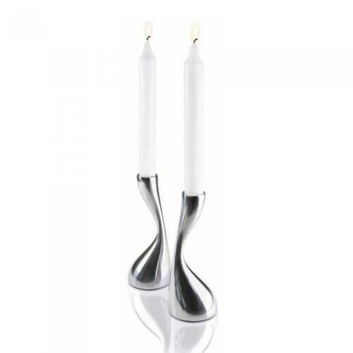Kerzenständer MODERN BAROCK 30cm 9-flammig Silber Aluminium Poliert Ke