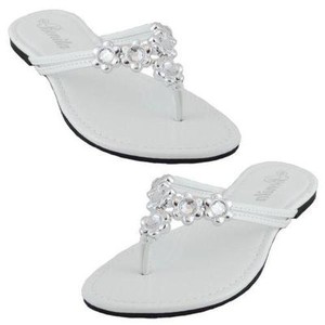 flops flip flower shoes bow platform heels