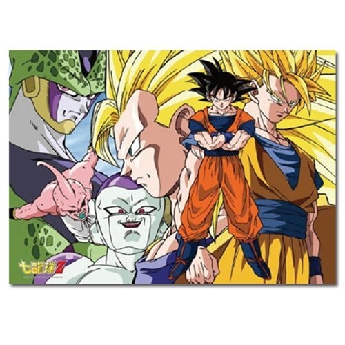 Новый пазл Dragon Ball Z с Гоку и врагами, состоящий из 500 частей, В НАЛИЧИИ